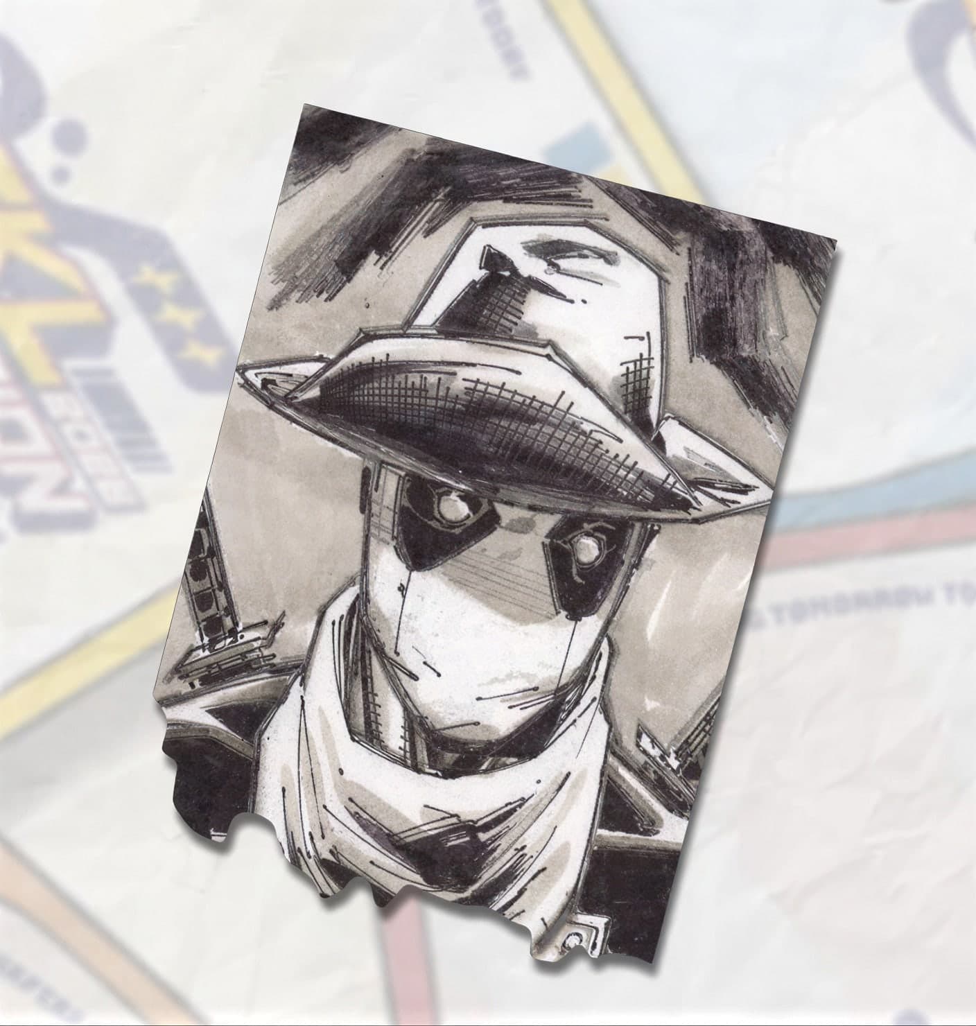 Whilce Portacio — Head sketch card (style example)