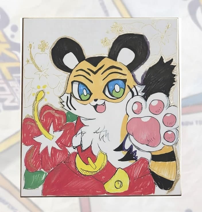 Yamuretsu — Small shikishi (style example)