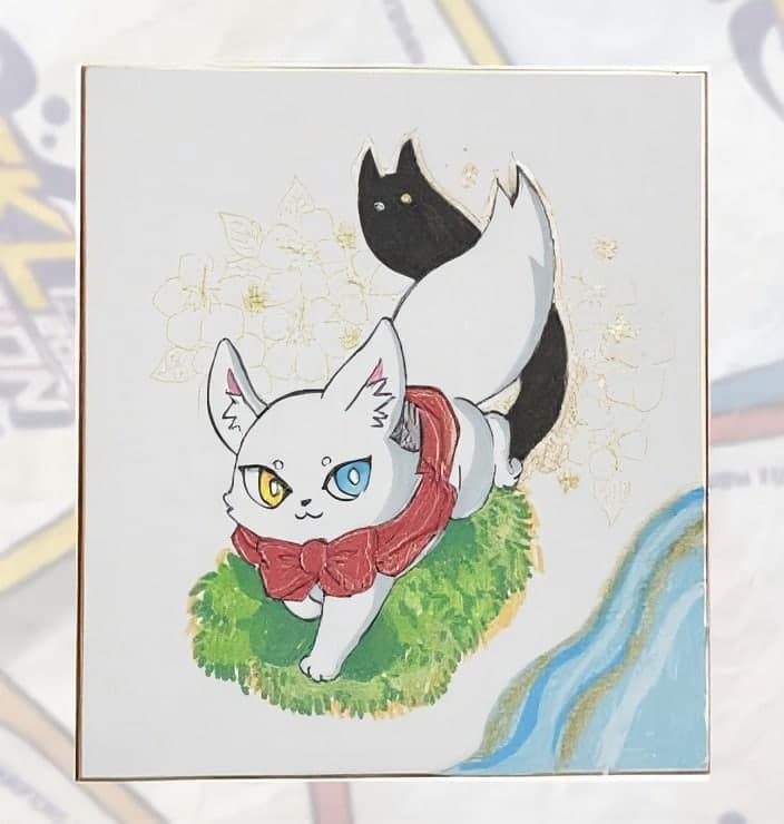 Yamuretsu — Small shikishi (style example)