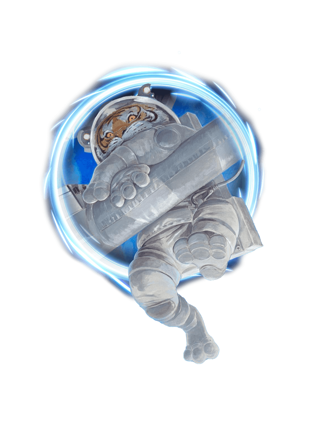 Kokoro the TCGKL mascot in an astronaut suit